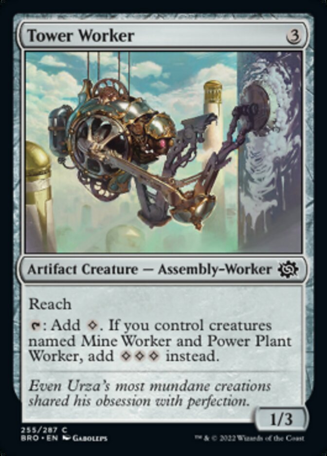 Tower Worker [The Brothers' War] Magic: The Gathering