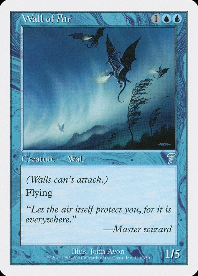 Wall of Air [Seventh Edition] Magic: The Gathering