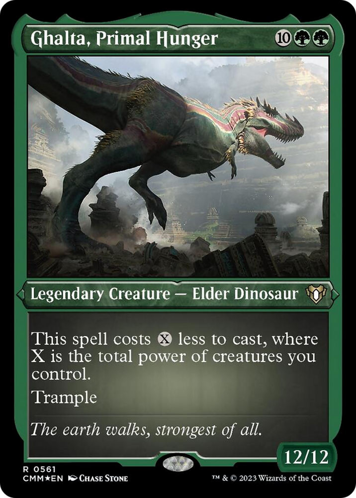 Ghalta, Primal Hunger (Foil Etched) [Commander Masters] Magic: The Gathering