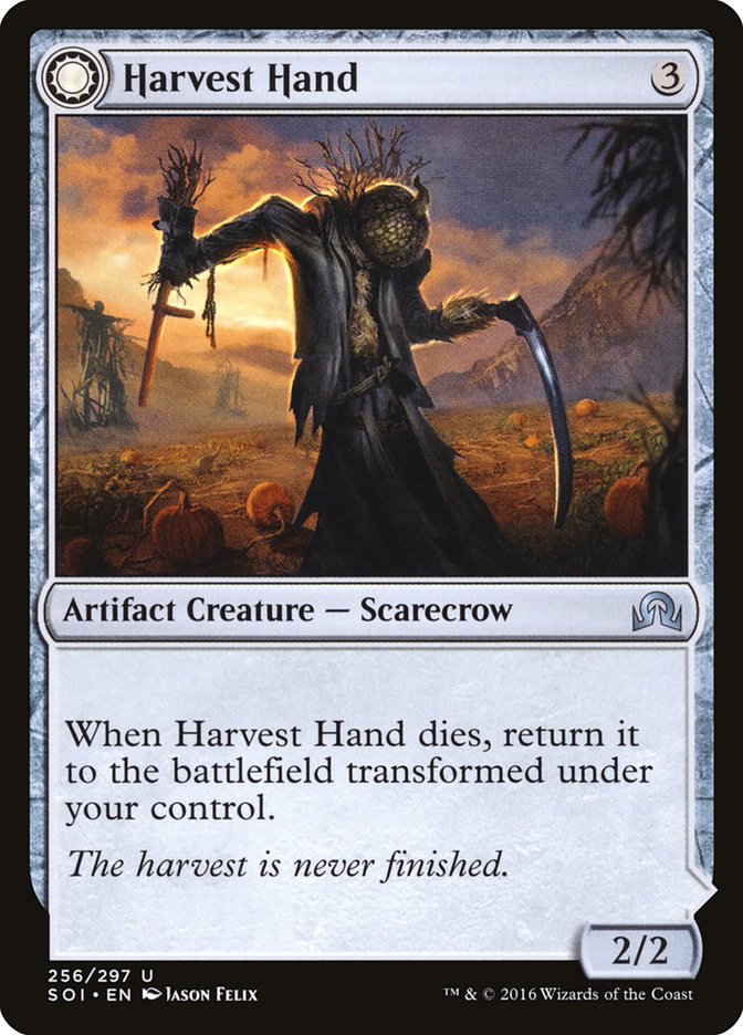 Harvest Hand // Scrounged Scythe [Shadows over Innistrad] Magic: The Gathering