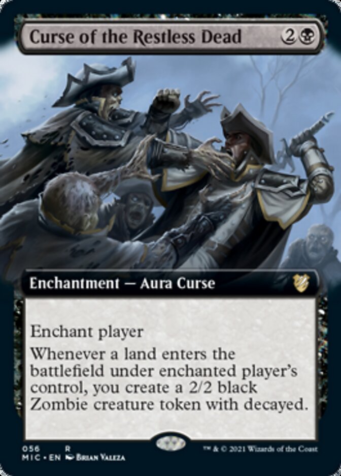 Curse of the Restless Dead (Extended Art) [Innistrad: Midnight Hunt Commander] Magic: The Gathering