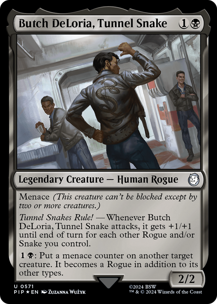 Butch DeLoria, Tunnel Snake (Surge Foil) [Fallout] Magic: The Gathering