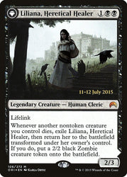Liliana, Heretical Healer // Liliana, Defiant Necromancer [Magic Origins Prerelease Promos] Magic: The Gathering