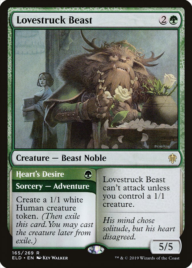 Lovestruck Beast // Heart's Desire [Throne of Eldraine] Magic: The Gathering