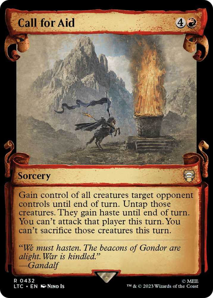 Call for Aid [The Lord of the Rings: Tales of Middle-Earth Commander Showcase Scrolls] Magic: The Gathering