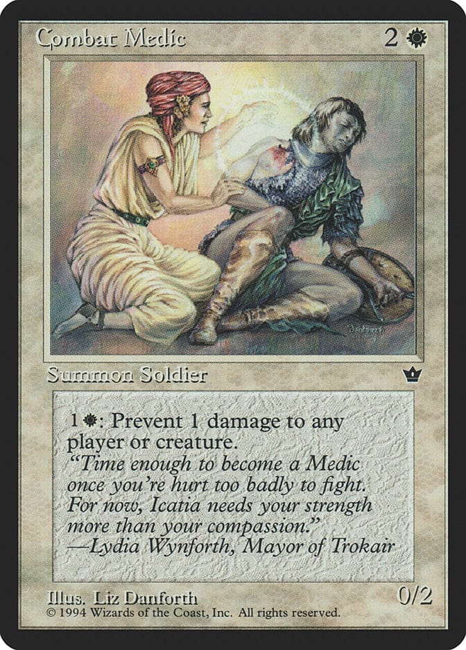 Combat Medic (Liz Danforth) [Fallen Empires] Magic: The Gathering