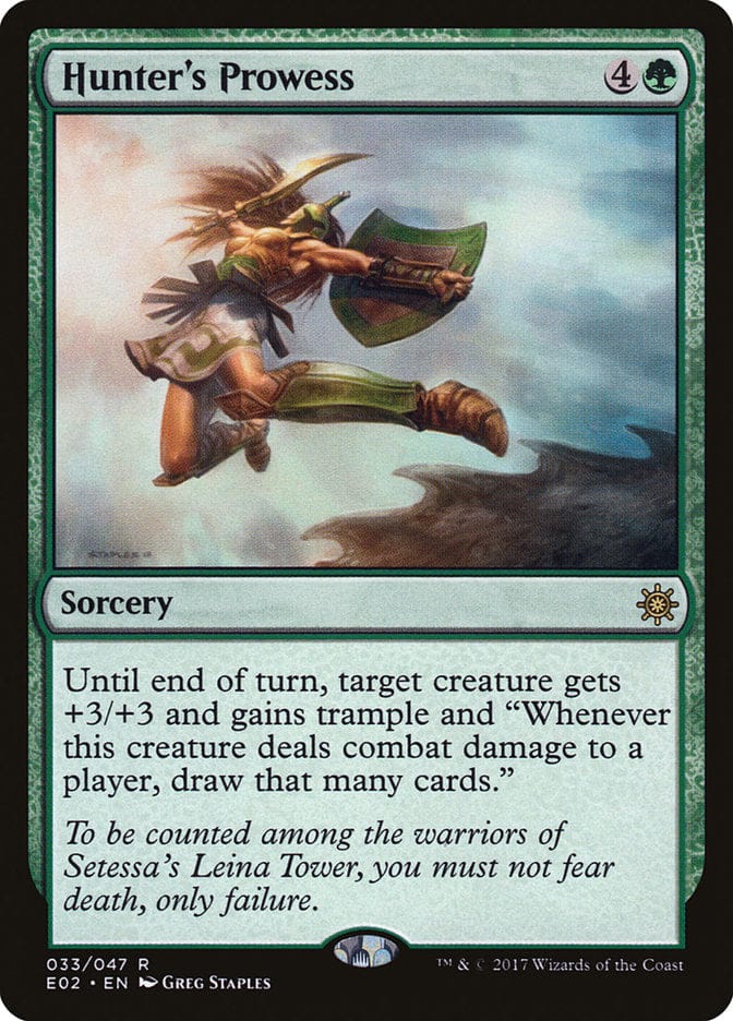 Hunter's Prowess [Explorers of Ixalan] Magic: The Gathering