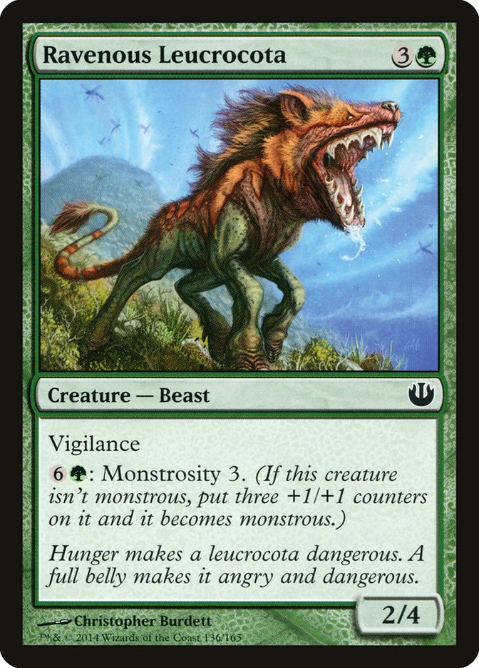 Ravenous Leucrocota [Journey into Nyx] Magic: The Gathering