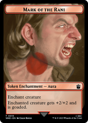 Human Noble // Mark of the Rani Double-Sided Token [Doctor Who Tokens] Magic: The Gathering