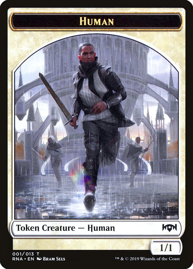 Human Token [Ravnica Allegiance Tokens] Magic: The Gathering