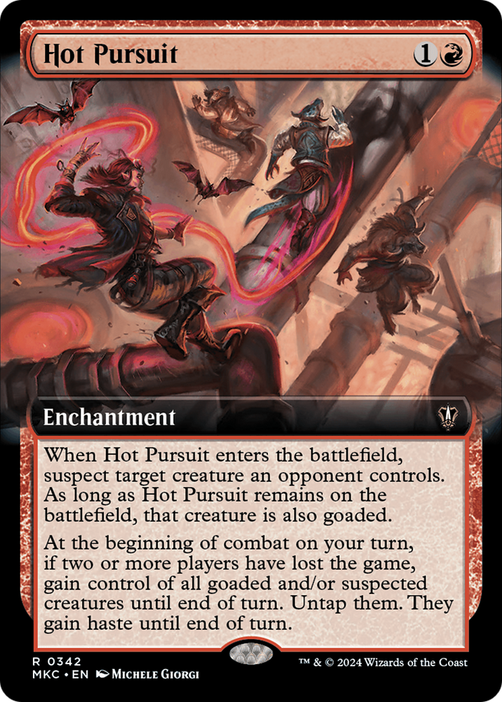 Hot Pursuit (Extended Art) [Murders at Karlov Manor Commander] Magic: The Gathering