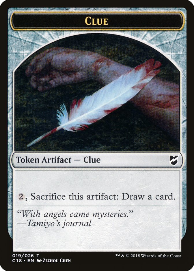 Clue Token [Commander 2018 Tokens] Magic: The Gathering