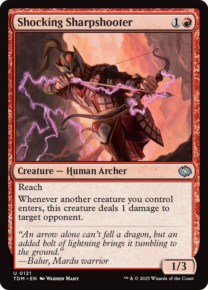 Shocking Sharpshooter [Tarkir: Dragonstorm] Magic: The Gathering