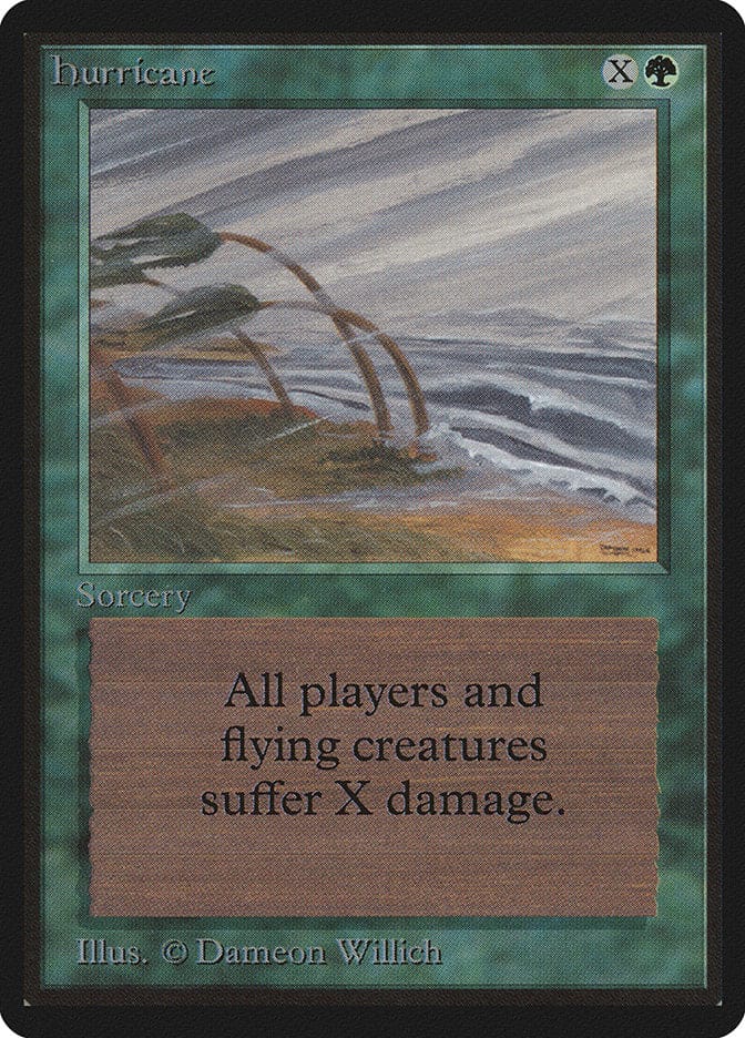 Hurricane [Beta Edition] Magic: The Gathering
