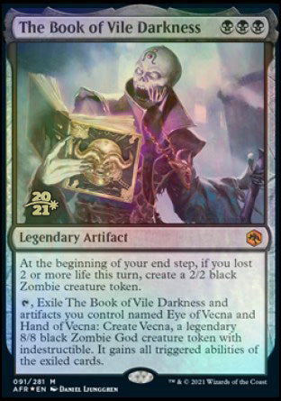 The Book of Vile Darkness [Dungeons & Dragons: Adventures in the Forgotten Realms Prerelease Promos] Magic: The Gathering