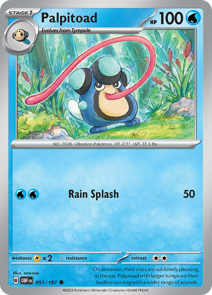 Palpitoad (051/197) [Scarlet & Violet: Obsidian Flames] Pokémon