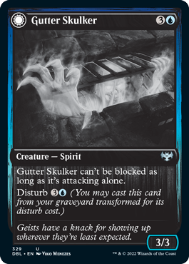 Gutter Skulker // Gutter Shortcut [Innistrad: Double Feature] Magic: The Gathering
