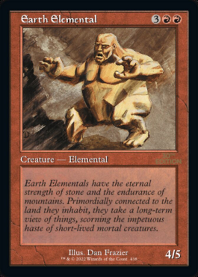 Earth Elemental (Retro) [30th Anniversary Edition] Magic: The Gathering