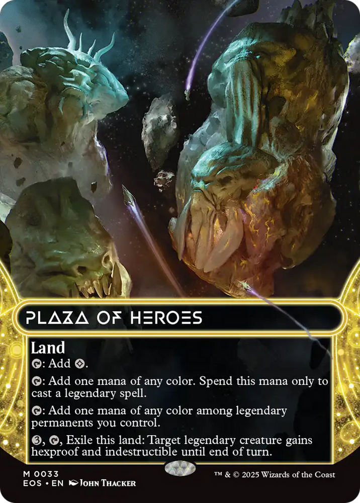 Plaza of Heroes (0033) (Borderless) [Edge of Eternities: Stellar Sights] Magic: The Gathering