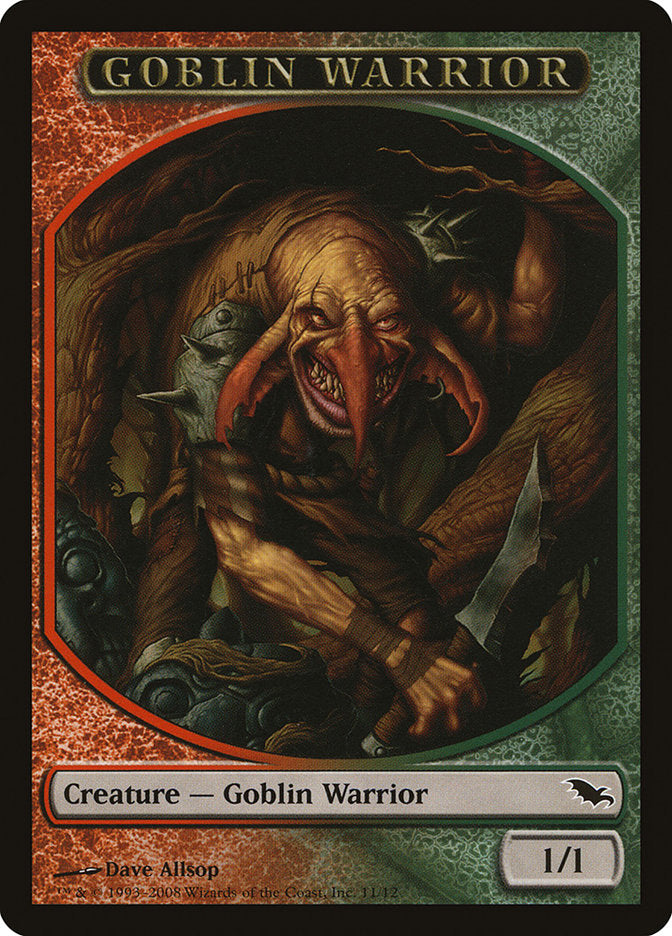 Goblin Warrior Token [Shadowmoor Tokens] Magic: The Gathering