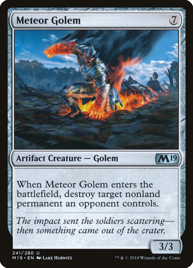 Meteor Golem [Core Set 2019] Magic: The Gathering
