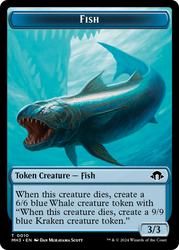 Servo // Fish Double-Sided Token [Modern Horizons 3 Tokens] Magic: The Gathering