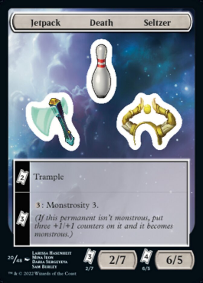 Jetpack Death Seltzer [Unfinity Stickers] Magic: The Gathering