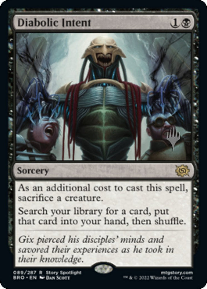 Diabolic Intent (Promo Pack) [The Brothers' War Promos] Magic: The Gathering