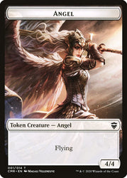 Angel // Spirit Double-Sided Token [Commander Legends Tokens] Magic: The Gathering