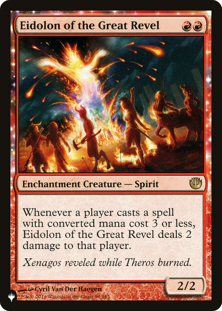 Eidolon of the Great Revel [The List] Magic: The Gathering