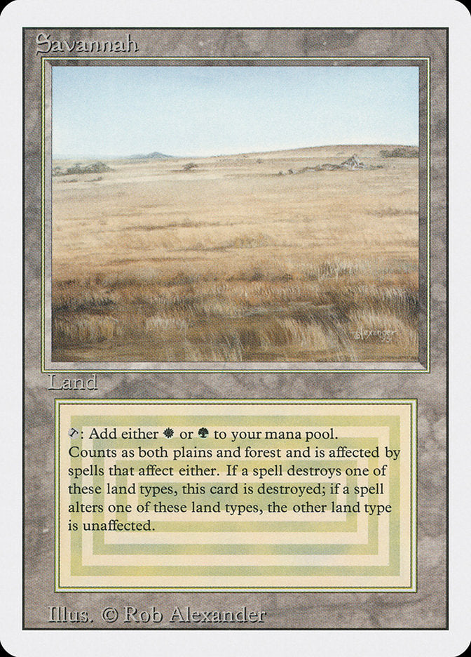 Savannah [Revised Edition] Magic: The Gathering