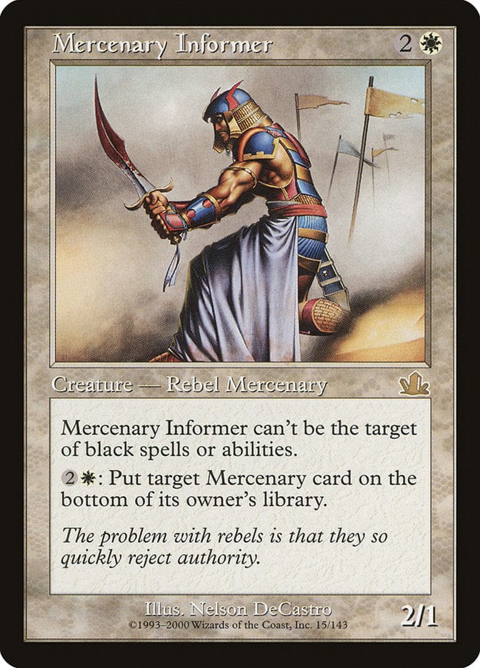 Mercenary Informer [Prophecy] Magic: The Gathering