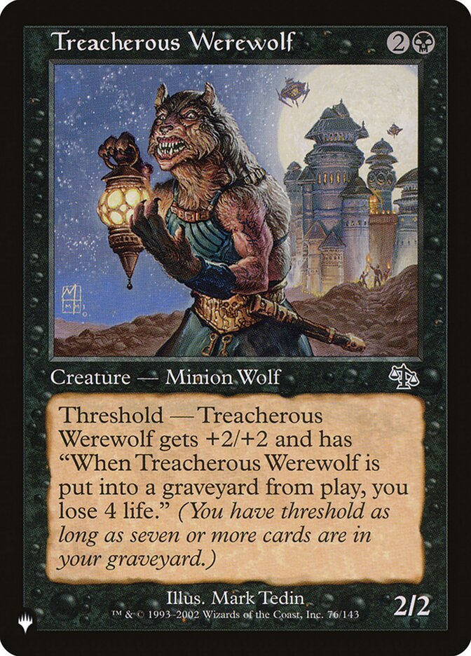 Treacherous Werewolf [The List] Magic: The Gathering