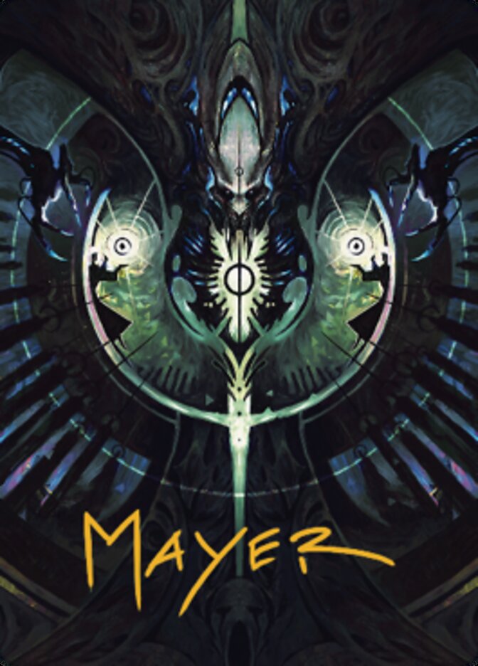 Gix's Command Art Card (Gold-Stamped Signature) [The Brothers' War Art Series] Magic: The Gathering