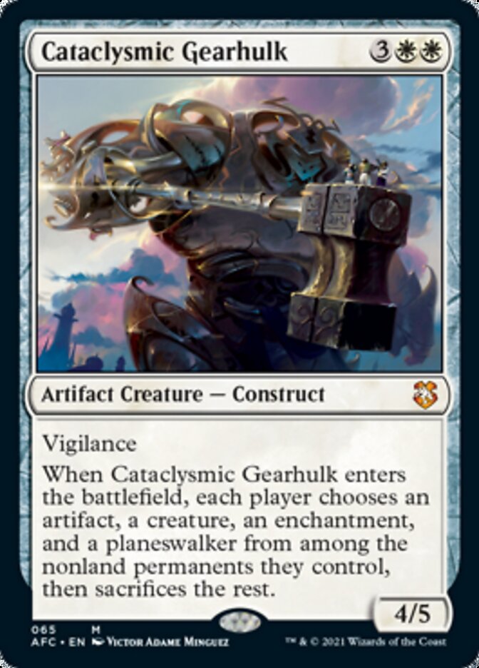 Cataclysmic Gearhulk [Dungeons & Dragons: Adventures in the Forgotten Realms Commander] Magic: The Gathering