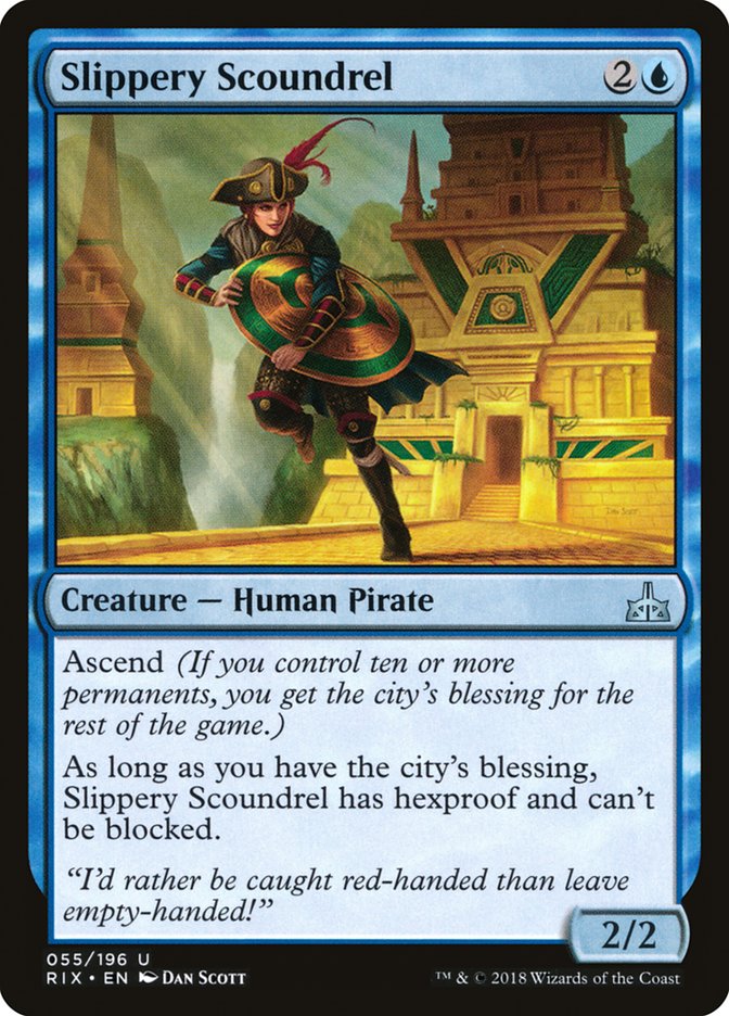 Slippery Scoundrel [Rivals of Ixalan] Magic: The Gathering