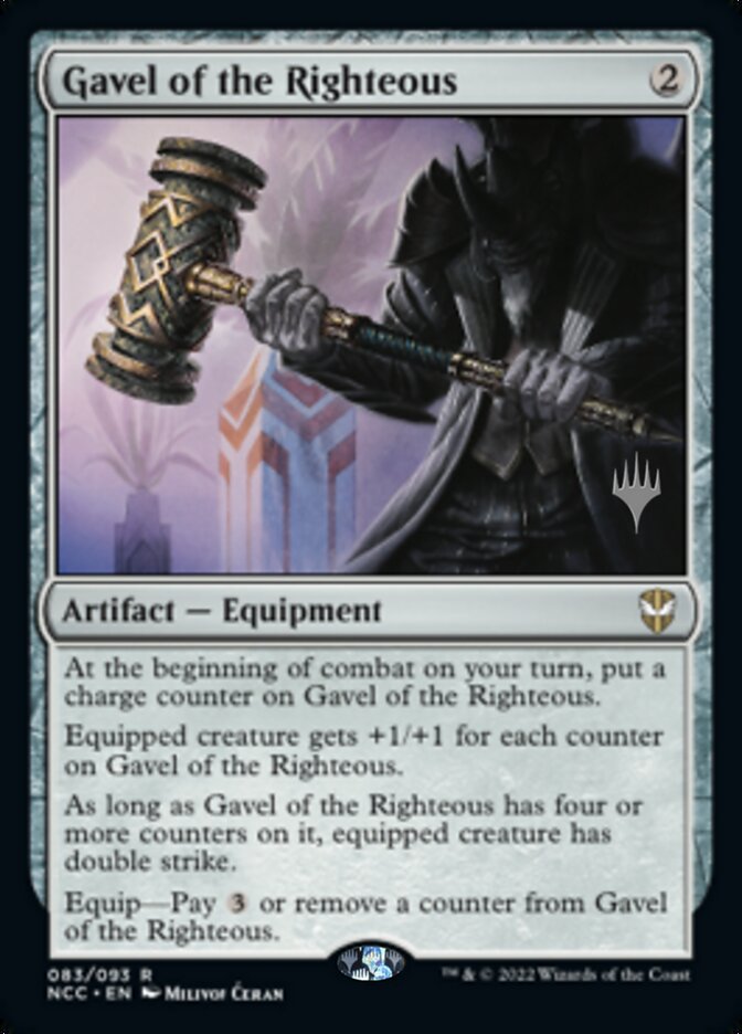 Gavel of the Righteous (Promo Pack) [Streets of New Capenna Commander Promos] Magic: The Gathering