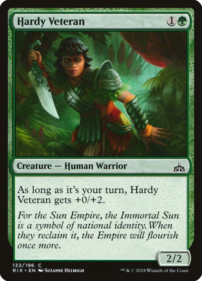 Hardy Veteran [Rivals of Ixalan] Magic: The Gathering