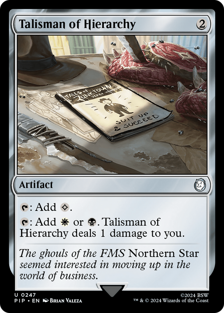 Talisman of Hierarchy [Fallout] Magic: The Gathering