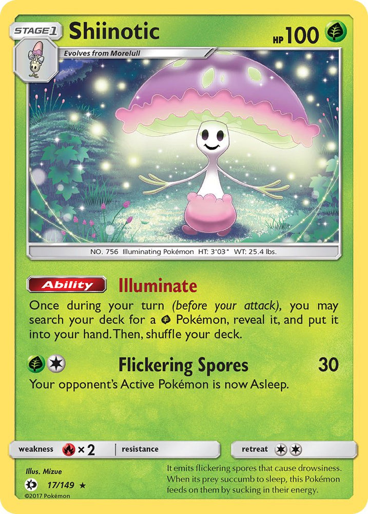 Shiinotic (17/149) (Theme Deck Exclusive) [Sun & Moon: Base Set] Pokémon