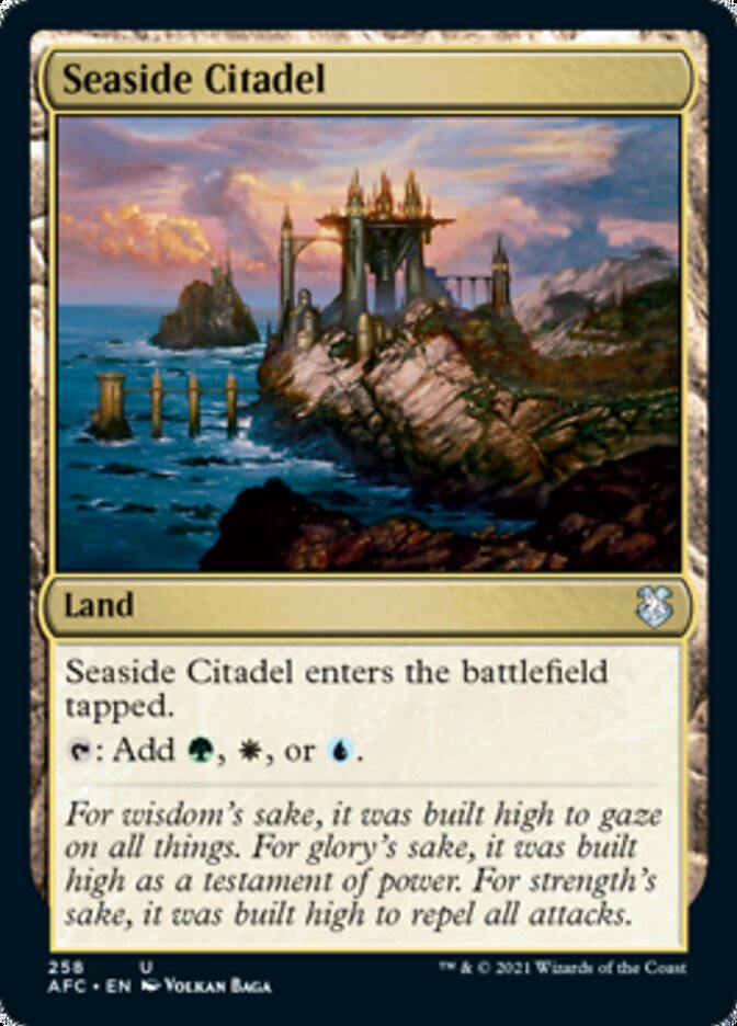 Seaside Citadel [Dungeons & Dragons: Adventures in the Forgotten Realms Commander] Magic: The Gathering