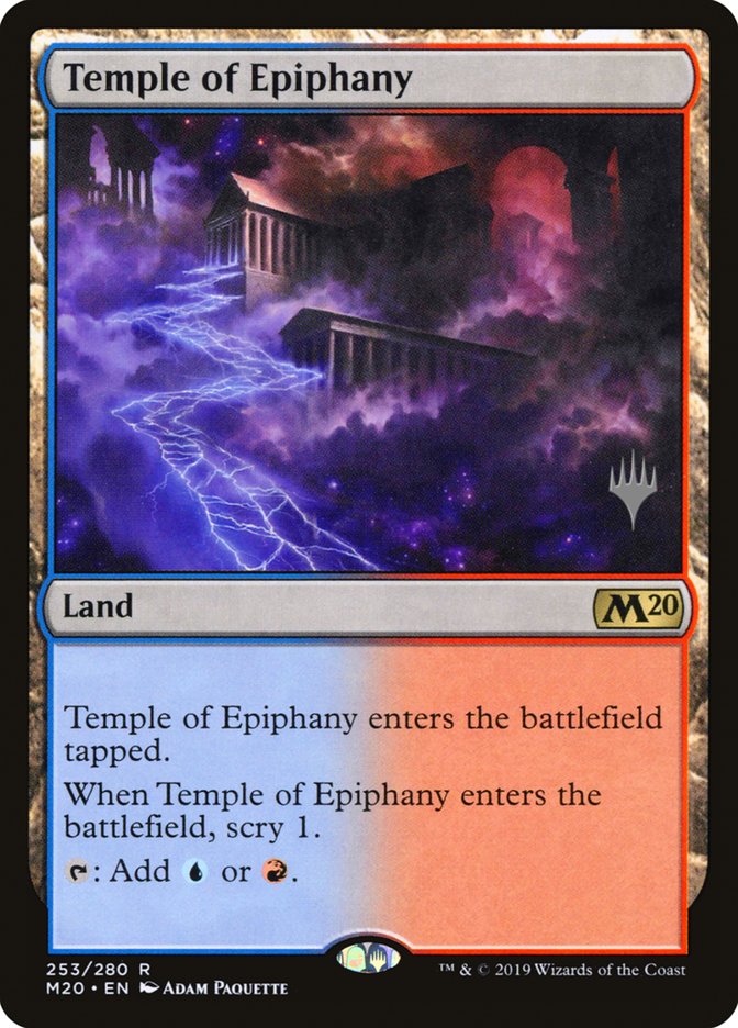Temple of Epiphany (Promo Pack) [Core Set 2020 Promos] Magic: The Gathering