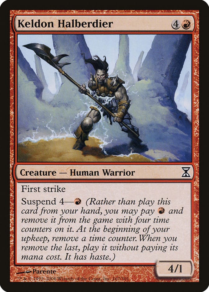Keldon Halberdier [Time Spiral] Magic: The Gathering