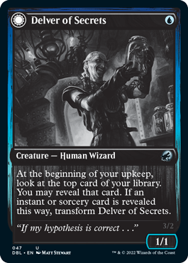 Delver of Secrets // Insectile Aberration [Innistrad: Double Feature] Magic: The Gathering