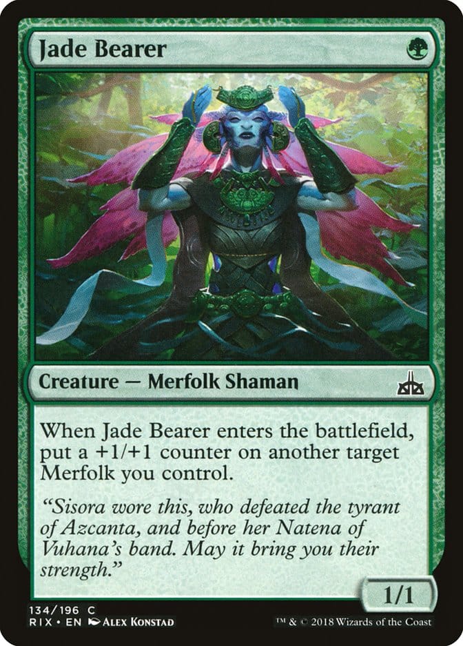 Jade Bearer [Rivals of Ixalan] Magic: The Gathering