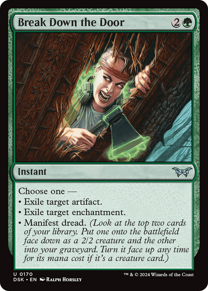 Break Down the Door [Duskmourn: House of Horror] Magic: The Gathering