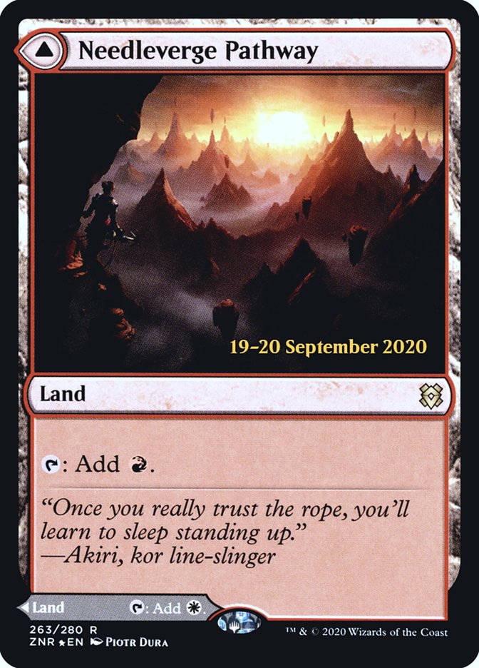 Needleverge Pathway // Pillarverge Pathway [Zendikar Rising Prerelease Promos] Magic: The Gathering