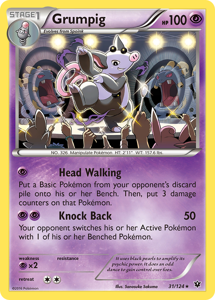 Grumpig (31/124) [XY: Fates Collide] Pokémon