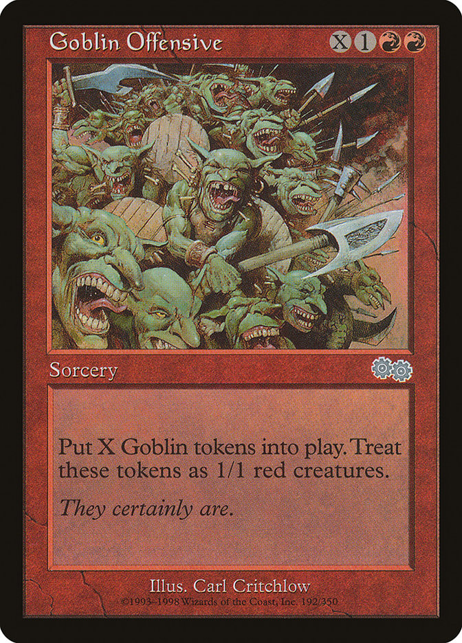 Goblin Offensive [Urza's Saga] Magic: The Gathering