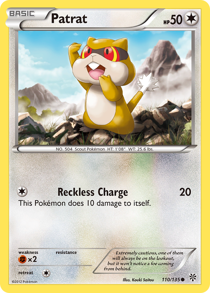 Patrat (110/135) [Black & White: Plasma Storm] Pokémon